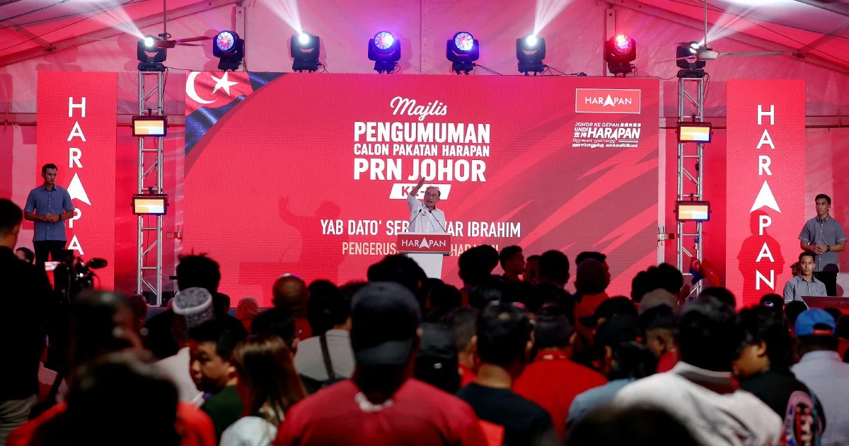 Anwar urges Johor election to stay clear of royal institutions