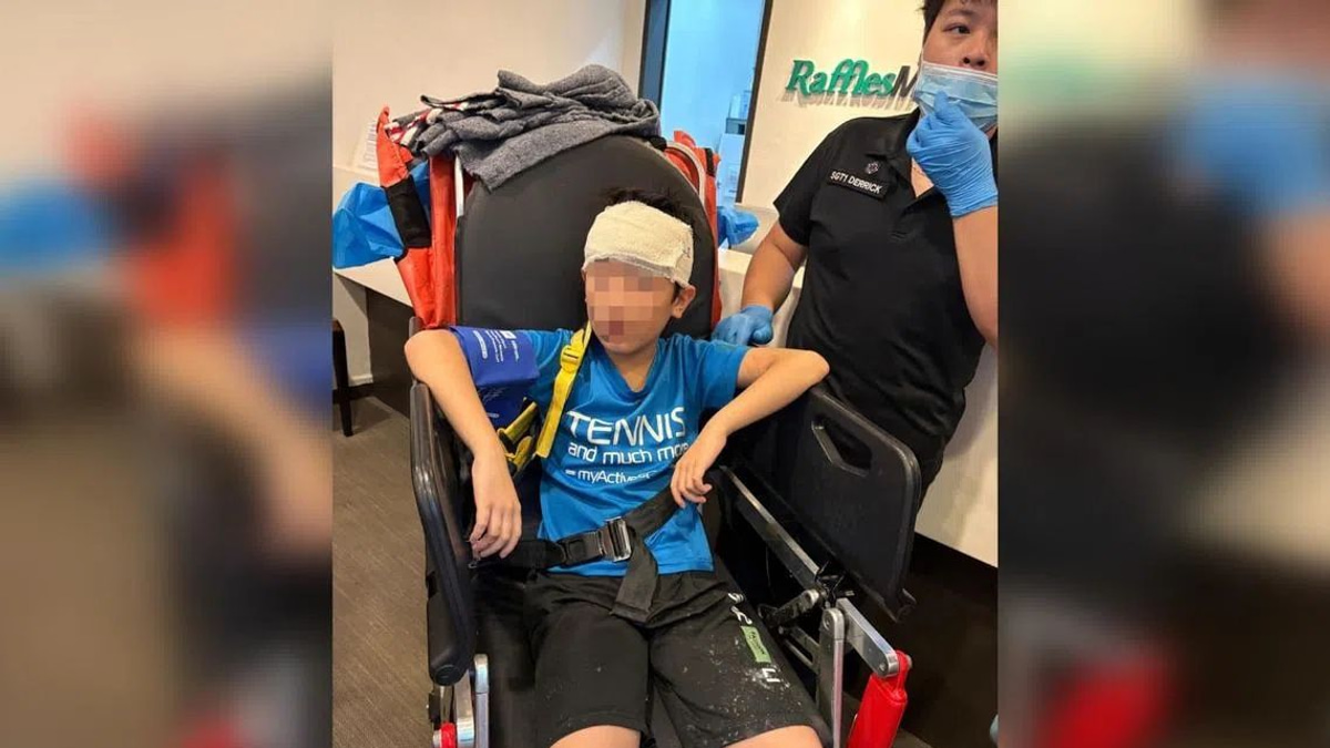 Boy hospitalised after signboard collapse at Rivervale Mall Food Junction outlet