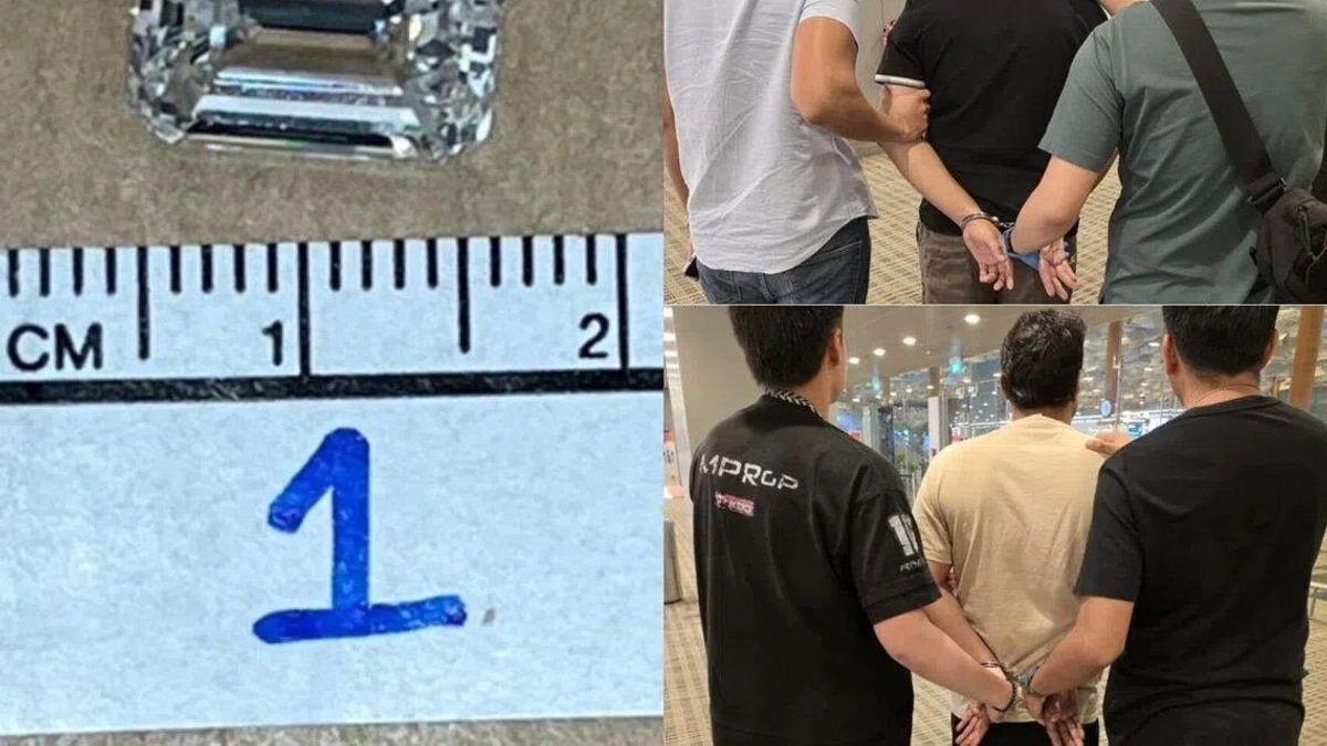 Two men arrested after swapping S$235,000 diamond for fake at Chinatown jewellery store