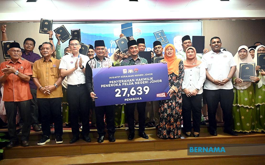 Johor Resolves Nearly All FELDA Land Title Cases, Benefiting Thousands