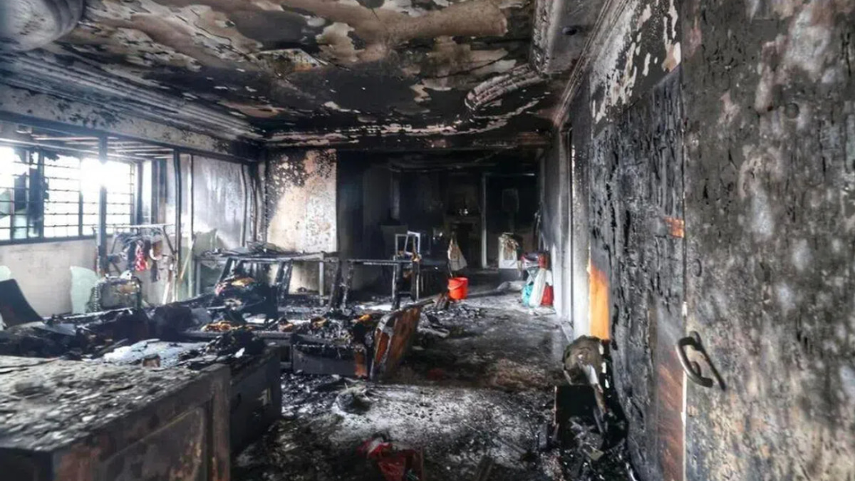 Two rescued from burning Singapore HDB flat as electrical fire spreads in Jurong West