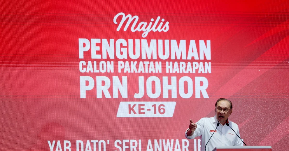 Johor Receives More Federal Allocations Than Tax Contributions, Says Anwar