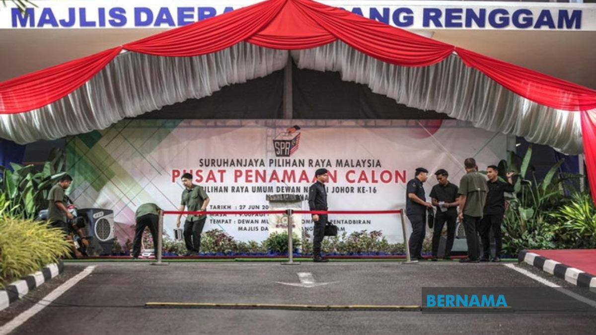 Johor State Election Nomination Day: 56 Centres Receive Candidate Submissions