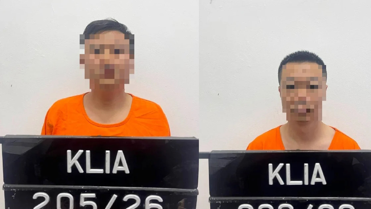 Two Chinese nationals remanded in connection with alleged in-flight theft attempt to KLIA
