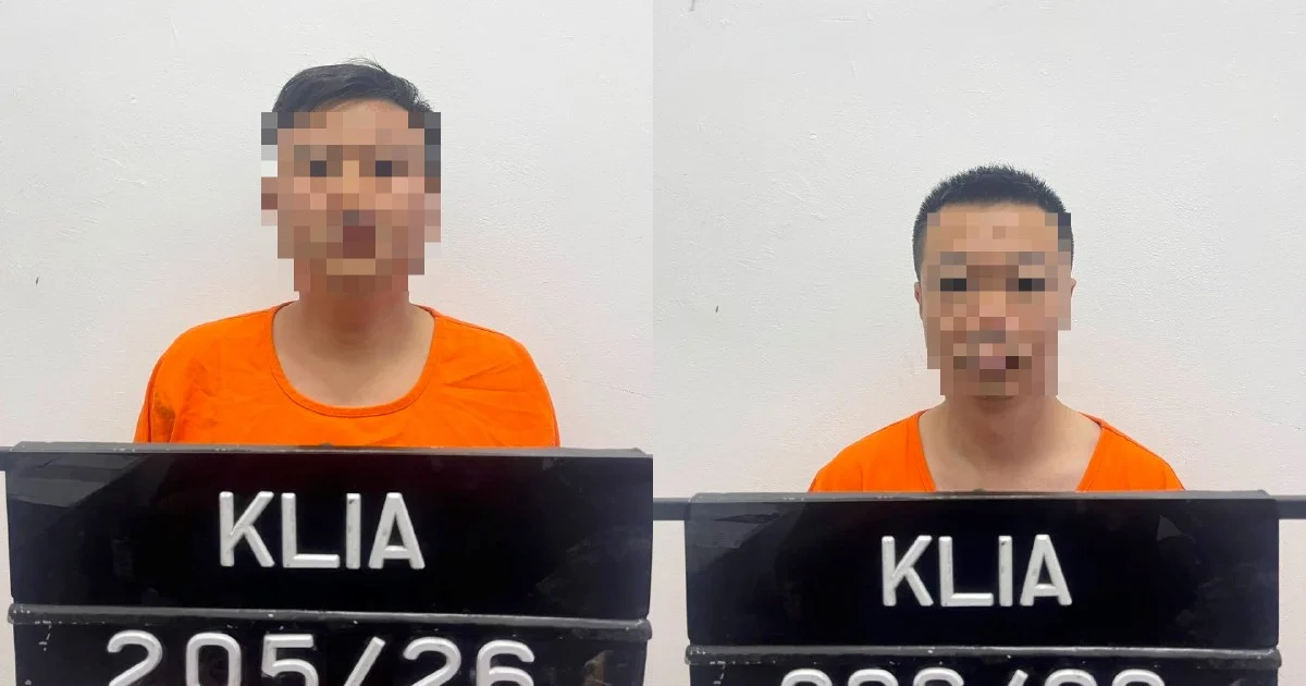 Two Chinese nationals remanded in connection with alleged in-flight theft attempt to KLIA