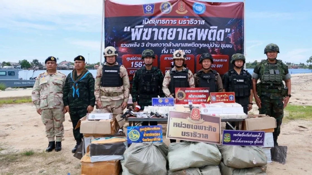 Thai Police Disrupt Major Drug Smuggling Ring Targeting Malaysia with RM1.2mil Haul