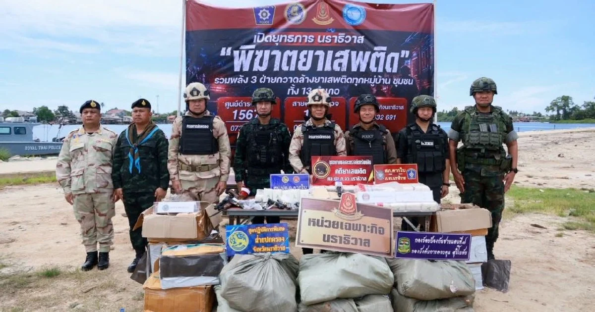 Thai Police Disrupt Major Drug Smuggling Ring Targeting Malaysia with RM1.2mil Haul