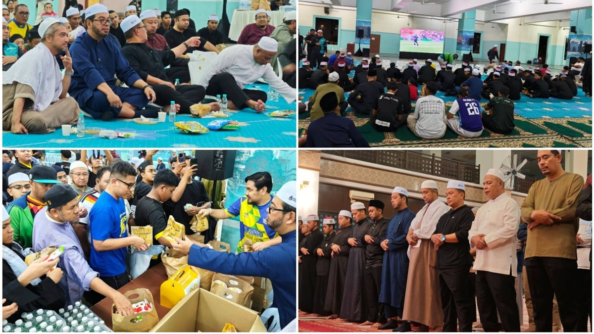 Over 300 Young Worshippers Combine Night Prayers with World Cup Viewing at Kuala Lumpur Mosque