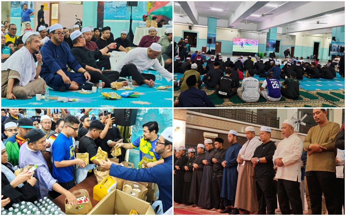 Over 300 Young Worshippers Combine Night Prayers with World Cup Viewing at Kuala Lumpur Mosque