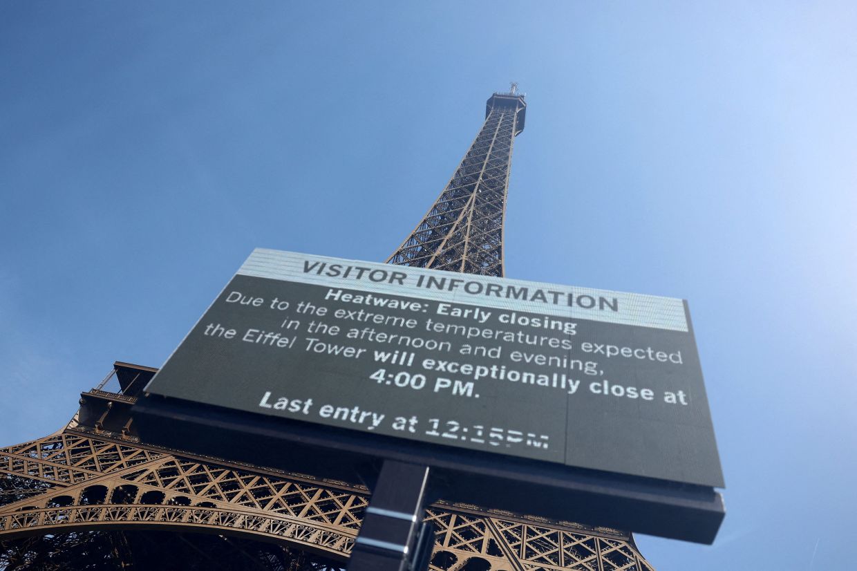 Paris heatwave forces landmark closures, disrupting tourist plans across France