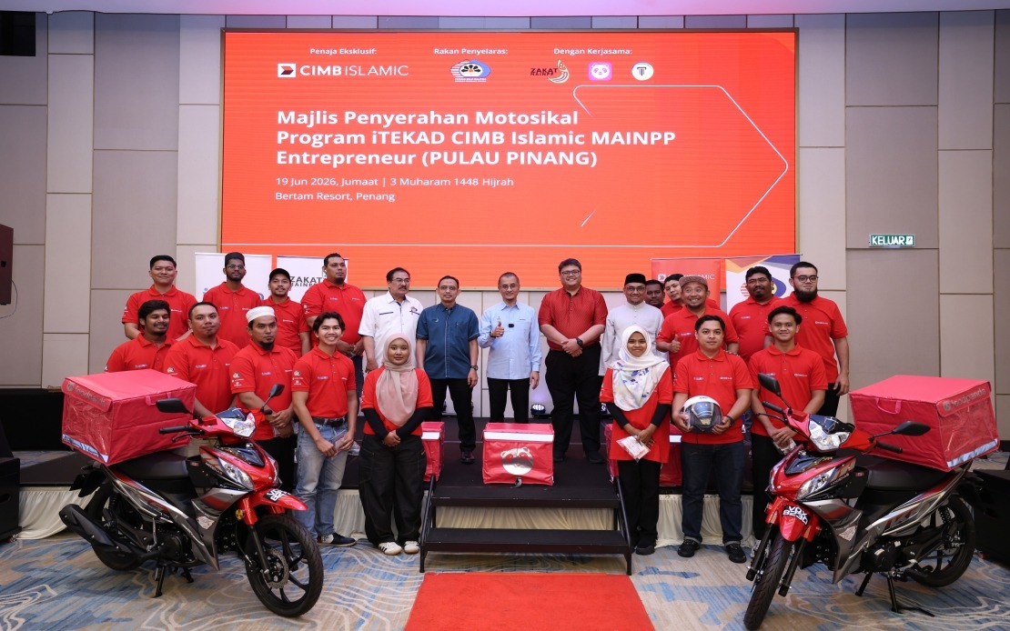 Twenty Asnaf Entrepreneurs Receive Motorcycles Through CIMB Islamic-MAINPP Partnership