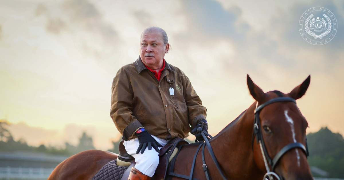 King Keeps Active With Morning Ride at Johor Polo Club
